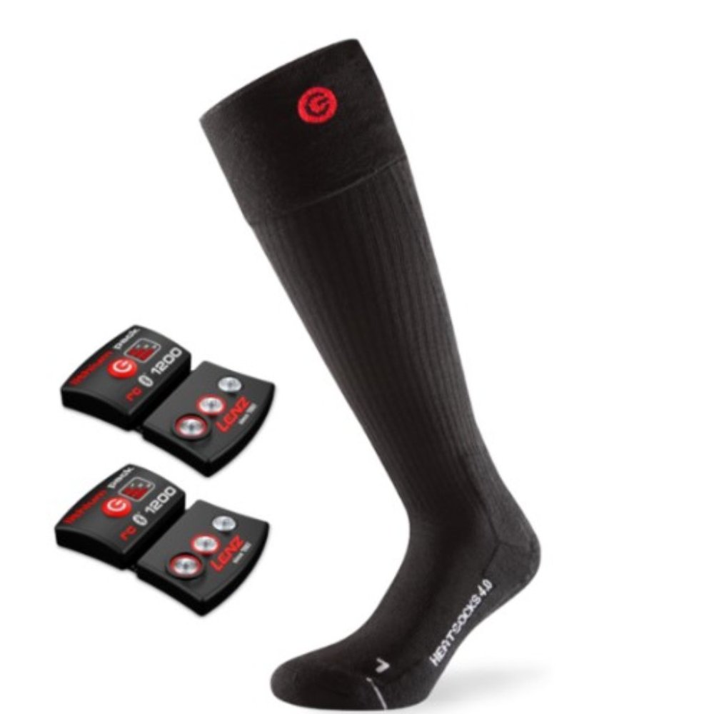 Large Black Lenz Heated Socks